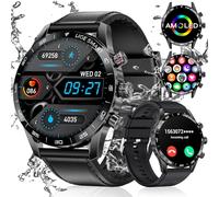 LIGE 1.43'' AMOLED Reloj Inteligente Hombre con Llamadas y Asistente Voz,15 días de duración de la batería,124 Deportes Modo Reloj Deportivo,Smartwatch Hombre para Android iOS,2 Correas