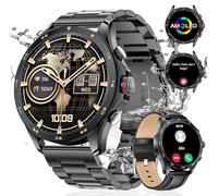 LIGE 1.43" AMOLED Reloj Inteligente Hombre,Smartwatch para Android iOS con 400 mAh/15 días de duración de la batería/IP68 Impermeable/Llamadas Bluetooth