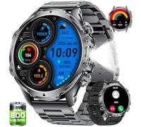 LIGE 1.85" Reloj Inteligente Hombre con 800mAh/Más de 30 días en Espera,LED Linterna,Smartwatch con Llamadas Bluetooth,IP68 Impermeable para Android iOS