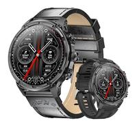 LIGE Militar - Reloj inteligente para hombre, con 1,85 pulgadas, pantalla grande, LED, lámpara de 710 mAh, batería inteligente, para hombre, con 100 modos deportivos, monitor de ritmo cardíaco y sueño