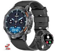LIGE Reloj Inteligente Hombre, 1.39" Smartwatch con Presión Arterial, SpO2, Monitor de Sueño, 24/7 Frecuencia Cardíaca para Android iOS, 100+ Modos de Deportes Fitness Watch, IP67, Bluetooth Llamadas