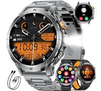 LIGE Reloj Inteligente Hombre,1000mAh Smartwatch con 1.7"/Más de 60 días en Espera/LED Linterna,Llamadas Bluetooth,5ATM,100+ Modos Deportivos Smart Watch para Android iOS