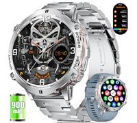 LIGE Reloj Inteligente Hombre con Batería Grande de 900mAh, 1,73'' Smartwatch Hombre con Compás Barómetro, 110+ Modos Deportivos, IP68 Impermeable, Monitor de Ritmo Cardíaco/Sueño para Android iOS