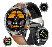 LIGE Reloj Inteligente Hombre con GPS,LED Linterna,1.43'' AMOLED,530mAh,IP68 Impermeable,Más de 30 días en Espera,Llamadas Bluetooth Smartwatch para Android iOS