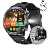 LIGE Reloj Inteligente Hombre con LED Linterna/1.7”HD Grandes, 1000mAh Smartwatch Hombre con Llamadas Bluetooth, Pulsómetro, Sueño, 100+ Modos Deportivos, IP68 Impermeable para Android iOS