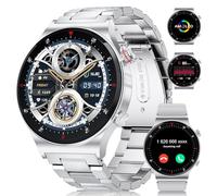 LIGE Reloj Inteligente Hombre con Llamadas Bluetooth,1.43" Always-On Display Smartwatch,100+Modos Deportivos,IP68 Impermeable Reloj Inteligente con 24/7 Pulsómetro y Sueño para Android iOS Plata
