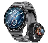 LIGE Reloj Inteligente Hombre con Llamadas Bluetooth, 1.43" AMOLED Negocios Smartwatch con 750mAh Batería,Pulsómetro,SpO2 Monitor Sueño,123 Modos Deporte,IP68 para Android iOS (SML21-E)