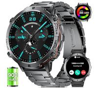 LIGE Reloj Inteligente Hombre con Llamadas Bluetooth,1.73" AMOLED Smartwatch Hombre con 900mAh Batería/110+ Modos Deportivos,24/7 Pulsómetro SpO2 y Sueño, IP68 Impermeable para Android iOS