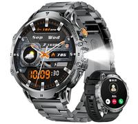 LIGE Reloj Inteligente Hombre con Llamadas Bluetooth, 1000mAh Batería/LED Linterna, 1.85" Grandes Smartwatch Hombre con Monitor de Sueño, IP68 Impermeable, 100+ Modos Deportivos para Android iOS