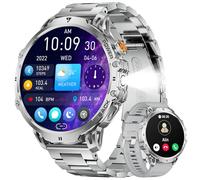 LIGE Reloj Inteligente Hombre con Llamadas Bluetooth, 1000mAh Batería/LED Linterna, 1.85" Grandes Smartwatch Hombre con Monitor de Sueño, IP68 Impermeable, 100+ Modos Deportivos para Android iOS