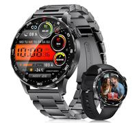 Lige - Reloj inteligente para hombre con 1,43 pulgadas, pantalla AMOLED de 730 mAh, batería inteligente para hombre, con 100 modos deportivos, monitor de ritmo cardíaco y sueño para Android iOS