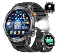 LIGE - Reloj inteligente para hombre, con 1,75 pulgadas, pantalla LED, lámpara de 1000 mAh, batería inteligente, reloj inteligente para hombre, con 100 modos deportivos/IP68,24/7 para Android iOS 3