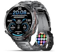 LIGE - Reloj inteligente para hombre, con llamada Bluetooth, 1,73 pulgadas, AMOLED de gran pantalla, smartwatch para hombre, con frecuencia cardíaca, monitor de sueño/110+ deportes, impermeable 5 ATM