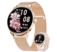 LIGE - Reloj inteligente para mujer de 1,32 pulgadas AMOLED con llamada Bluetooth, smartwatch IP68 con función femenina/sueño/ciclo menstrual/120+ modos deportivos/ritmo cardíaco/podómetro calorías