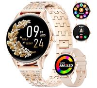 LIGE - Reloj inteligente para mujer de 1,32 pulgadas AMOLED con llamada Bluetooth, smartwatch IP68 con función femenina/sueño/ciclo menstrual/120+ modos deportivos/ritmo cardíaco/podómetro calorías