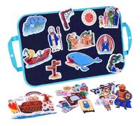 Ligeinsrk 1 Set de Fieltro para los niños pequeños Bible Stories FIENT Set, Las Historias de Franela Incluyen Noah's Ark, Jonah and The Whale, David and Goliath, Nativity Scene For Kids