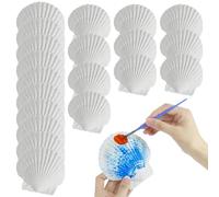 Ligeinsrk Conchas de Vieira, 20pcs 2.8-3.5 ＆ 4.3-4.7 Conchas de mar Naturales, Blanco para elaborar un Relleno de jarrón de Peces de Bricolaje, decoración de la Boda, Tema de la Playa Partyscallop