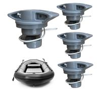 Ligeinsrk Reemplazos de válvula de Tablero de paletas de 4 Piezas, válvula de Aire de Bote Inflable de 2x2 con Fugas con Cuerda para balsa de Bote Inflable Kayak, Aire, Kayak enchufes