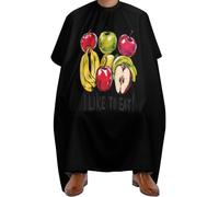 Ligera Barber Cape, Me gusta comer manzanas y plátanos, Vestido de Salon Impermeable Capa Peluquería para peloestilo Adultos Casa