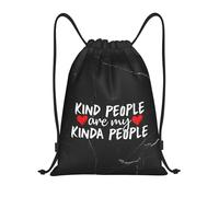 Ligera Bolsa de Deporte La Gente Amable es mi Tipo de Gente. Práctica Mochila de Viaje 36x42cm para Playa,Vuelta al Cole