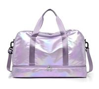 Ligera Bolsa De Viaje Dry Wet Gym Bag Fitness Travel For Women Men Training Sports Outdoor Glitter Swim Bag Shoulder Weekend Bags Bolsa De Equipaje (Color : Purple)