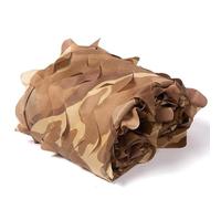 Ligera Caza Militar Red Camuflaje para Militar, Tiro y Campamento Al Aire Libre para Sombrilla Cámping Decoración Abrigo Sombra la Tienda Desert Marrón Camouflage(4.0x9.0 m)