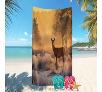 Ligera y de Secado Rápido Toalla de Playa Grande 70x140 cm Primer Plano De Un Suzude En El Bosque Súper Absorbente Prevención de Arena Toalla,Toallas de baño Suave MarróN Toallas Piscina Mujer Hombre