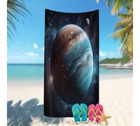 Ligera y de Secado Rápido Toalla de Playa Grande 80x160 cm Planetas En El Vasto Universo Súper Absorbente Prevención de Arena Toalla,Toallas de baño Suave Azul Misterioso Toallas Piscina Mujer Hombre