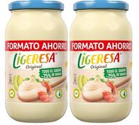 Ligeresa Salsa en Tarro Original Apta para vegetarianos 425 ml x2 (Paquete de 2)
