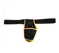 Ligero de carga fuerte para artesanos profesionales DIY entusiastas negro amarillo 260x160x20mm Bolsa de almacenamiento de herramientas de hardware de bolsillo de taladro eléctrico