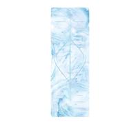 Ligero Estera de Yoga con Base de goma y fibra sintética, estera de Yoga ligera for ejercicio, estera de Pilates plegable de 1mm de grosor for el hogar y el gimnasio amortiguado
