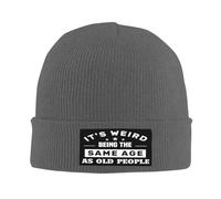 Ligero Gorras Beanie de Punto, Es Raro Tener la Misma Edad Que la Gente Mayor., Antiviento Gorros Beanie Sombrero, Gorro de Punto para Deporte, Running, Mujer