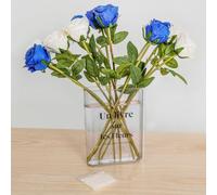 Ligero Jarrón Transparente Libro Duradero Set, Florero Decorativo Moderno de Acrílico con Bolas Gel Agua, Florero de Libro para Flores Arreglos Decoración del Hogar