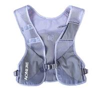 Ligero Mochila de Hidratación Superior Chaleco para Marathoner Ciclismo Trail Running Hombre Mujer (Gris)