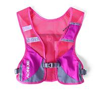 Ligero Mochila de Hidratación Superior Chaleco para Marathoner Ciclismo Trail Running Hombre Mujer (Rosa)