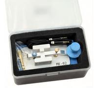 Ligero para código MORSE Llave de mano para radio de jamón con 3D impreso ABS exterior de aluminio haz y juego de componentes conductores (azul)