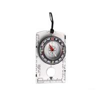 Ligero para exteriores para brújula con rodamiento de azimut y placa base transparente diseñada para actividades de orientación, mochileros y observación de vida silvestre (es transparente)