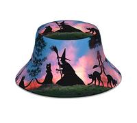 Ligero Sombrero de Pesca Halloween de Miedo Bucket Hat Transpirable Sombrero de Playa para Mujer Senderismo Verano