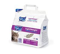 LIGERO Ultra Antibacteriano: Arena de unión ligera y ecológica para gatos, con potente agente bactericida, larga vida útil y fácil manejo, 10 litros de arena para gatos