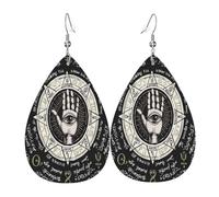 Ligeros Pendientes Cuero Jeroglíficos Del Antiguo Egipto: Símbolos Del Mal De Ojo Aretes Cómodo Pendientes De Cuero Mujer Para Decoración Fiesta Aniversario