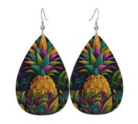 Ligeros Pendientes De Cuero Mujer Cita De La Piña De Psicología Pendiente De Lágrima Moda Mujer Pendientes Para Aniversario Decoración Fiesta