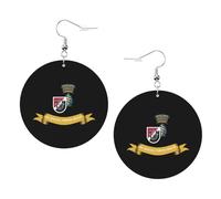 Ligeros Pendientes de gota 6.º Grupo de Fuerzas Especiales Pendiente Colgantes Moda Pendientes Cuero para Mujeres Aniversario Fiesta