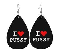 Ligeros Pendientes de gota Me encanta el coño Pendiente de Colgante Vintage Mujer Pendientes para Fiesta Mujeres Niñas