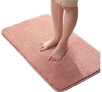 LiGG LiGG Alfombrillas de Baño Antideslizante Alfombrillas para Bañera Microfibra Alfombra de Baño Absorbente Alfombra para Bañera Lavable a Máquina(Rosa,40 x 60 cm)