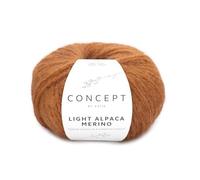 LIGHT ALPACA MERINO by Concept de Katia, en ovillos de 50 gramos y 150 metros. (207 - Marrón)