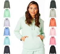 Light and Shade LSLSWT005 Top Sudadera con Capucha Super Soft Touch Loungewear para Mujer, Misty Jade, L