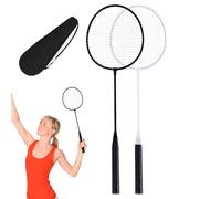 Light Badminton Snowhoes - set portátil de bádminton, kit de juego completo | Raquetas de aleación con cobertura, ideal para jardín, playa, parque, patio trasero, actividades de entretenimiento al air