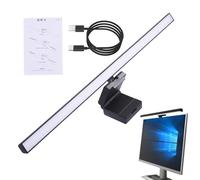 Light Bar Monitor Lamp, ABS Eye-Caring Screen Lights with Touch Control, Space-Saving Monitor Desk Lamp, Adjustable Brightness for Students, Graphic Designers, Business Professionals