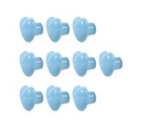 (Light blue) 10 X Door Knobs And Handles Ceramic Cartoon Cabinet Knobs And Handles Heart Drawer Closet Handles Kids Room Furniture Handle