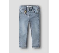 Light Blue Bleached Denim Corte Extraslim Jeans